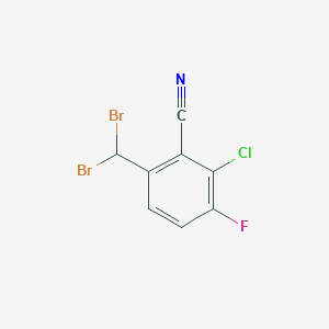 2-Chloro-6-(dibromomethyl)-3-fluorobenzonitrile