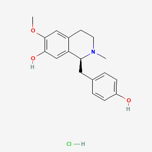 molecular formula C18H22ClNO3 B13449737 (+)-S-N-Methylcoclaurine Hydrochloride 