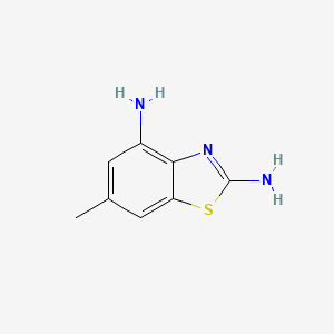molecular formula C8H9N3S B1344974 6-Methyl-1,3-benzothiazole-2,4-diamine CAS No. 1071346-94-5