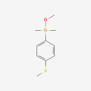 molecular formula C10H16OSSi B13449768 Methoxydimethyl(4-methylsulfanylphenyl)silane 