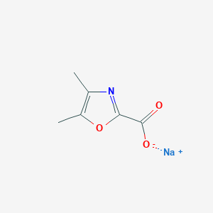 molecular formula C6H6NNaO3 B13449786 Sodium dimethyl-1,3-oxazole-2-carboxylate 