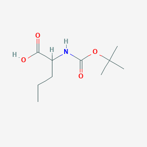 molecular formula C10H19NO4 B134498 2-([(Tert-butoxy)carbonyl]amino)pentanoic acid CAS No. 521286-38-4