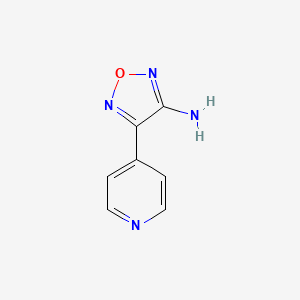 molecular formula C7H6N4O B1344982 4-(Pyridin-4-yl)-1,2,5-oxadiazol-3-amine CAS No. 1018143-02-6