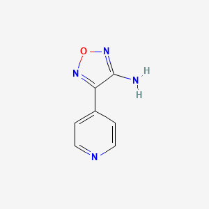 molecular formula C7H6N4O B1344982 4-Pyridin-4-YL-1,2,5-oxadiazol-3-amine CAS No. 1018143-02-6