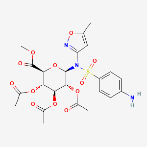 molecular formula C23H27N3O12S B13449837 Sulfamethoxazole 2,3,4-Tri-O-acetyl-beta-D-glucuronide Methyl Ester 