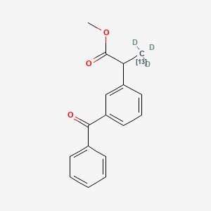 molecular formula C17H16O3 B13449840 Ketoprofen-13CD3 Methyl Ester 