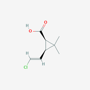 molecular formula C8H11ClO2 B13449858 E,Z-cis-3-(2-Chloroethenyl)-2,2-dimethyl-cyclopropanecarboxylic Acid 