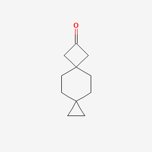 molecular formula C11H16O B13449879 Dispiro[2.2.3^{6}.2^{3}]undecan-8-one 