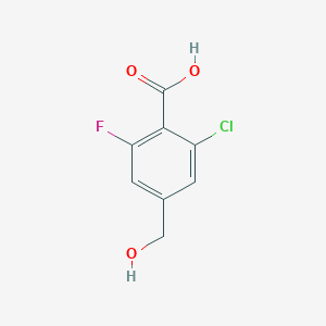 molecular formula C8H6ClFO3 B13449881 2-Chloro-6-fluoro-4-(hydroxymethyl)benzoic acid CAS No. 2384569-59-7