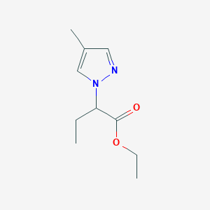 molecular formula C10H16N2O2 B1344989 ethyl 2-(4-methyl-1H-pyrazol-1-yl)butanoate CAS No. 1172037-22-7