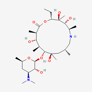 molecular formula C29H56N2O9 B13449893 Descladinose 6-N-Desmethyl Azithromycin 