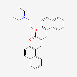 molecular formula C30H33NO2 B13449897 2-Desmethyltetrahydrofuran-methylnaphthalene Nafronyl 