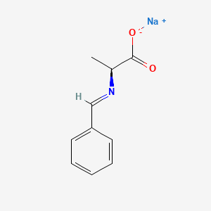 molecular formula C10H10NNaO2 B13449908 N-Benzylidene-L-alanine Sodium Salt 