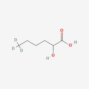 molecular formula C6H12O3 B13449927 (+/-)-2-Hydroxyhexanoic-6,6,6-d3 acid 