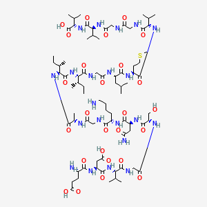 molecular formula C78H135N21O26S B13450032 H-Glu-Asp-Val-Gly-Ser-Asn-Lys-Gly-Ala-Ile-Ile-Gly-Leu-Met-Val-Gly-Gly-Val-Val-OH 