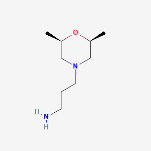 3-[(2R*,6S*)-2,6-Dimethyl-4-morpholinyl]-1-propanamine
