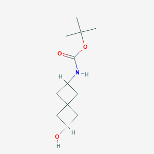 molecular formula C12H21NO3 B1345005 2-(Boc-amino)-6-hydroxyspiro[3.3]heptane CAS No. 1000933-99-2