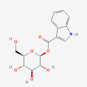 molecular formula C15H17NO7 B13450105 Indole-3-carboxylic acid beta-d-glucopyranosyl ester 