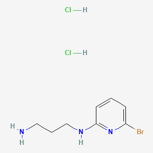 molecular formula C8H14BrCl2N3 B13450122 N1-(6-bromopyridin-2-yl)propane-1,3-diamine dihydrochloride 