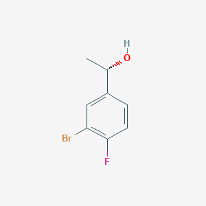 molecular formula C8H8BrFO B1345013 (1S)-1-(3-bromo-4-fluorophenyl)ethan-1-ol CAS No. 929884-46-8