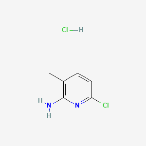 molecular formula C6H8Cl2N2 B13450157 6-Chloro-3-methylpyridin-2-amine hydrochloride 