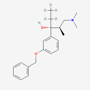 molecular formula C21H29NO2 B13450180 3'-O-Benzyl-(1R)-hydroxy Tapentadol-d5 