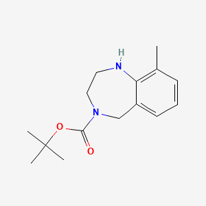 molecular formula C15H22N2O2 B1345020 4-Boc-9-甲基-2,3,4,5-四氢-1H-苯并[e][1,4]二氮杂环 CAS No. 886364-23-4