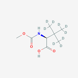 molecular formula C8H15NO4 B13450215 N-(Methoxycarbonyl)-3-(methyl-d3)-L-valine-4,4,4,4',4',4'-d6 
