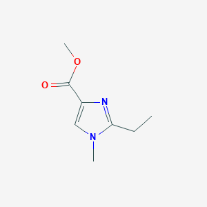 molecular formula C8H12N2O2 B13450247 methyl 2-ethyl-1-methyl-1H-imidazole-4-carboxylate 