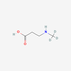 molecular formula C4H9NO2 B13450289 N-Methyl-beta-alanine-d3 
