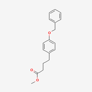 molecular formula C18H20O3 B13450367 Methyl 4-[4-(benzyloxy)phenyl]butanoate 