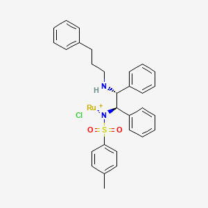molecular formula C30H31ClN2O2RuS B13450394 [(R,R)-Teth-TsDpen RuCl] 