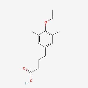 molecular formula C14H20O3 B1345042 4-(4-乙氧基-3,5-二甲基苯基)丁酸 CAS No. 899349-88-3