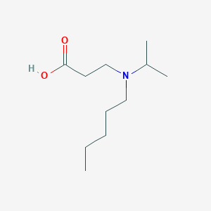 molecular formula C11H23NO2 B13450483 3-(Isopropyl(pentyl)amino)propanoic acid 