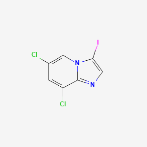molecular formula C7H3Cl2IN2 B1345051 6,8-Dichloro-3-iodoimidazo[1,2-a]pyridine CAS No. 1033463-27-2