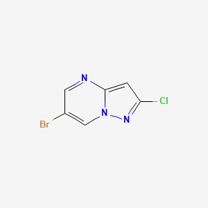 molecular formula C6H3BrClN3 B13450515 6-Bromo-2-chloropyrazolo[1,5-A]pyrimidine 