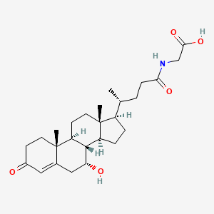 molecular formula C26H39NO5 B13450538 N-[(7alpha)-7-Hydroxy-3,24-dioxochol-4-en-24-yl]glycine 
