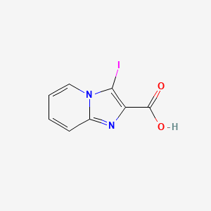 molecular formula C8H5IN2O2 B1345055 3-碘咪唑并[1,2-a]吡啶-2-羧酸 CAS No. 1033463-35-2