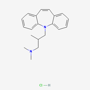 molecular formula C20H25ClN2 B13450559 N,N,beta-Trimethyl-5H-dibenz(b,f)azepine-5-propanamine monohydrochloride CAS No. 1159-80-4