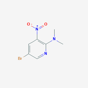molecular formula C7H8BrN3O2 B1345056 5-Bromo-N,N-dimethyl-3-nitropyridin-2-amine CAS No. 1040682-46-9