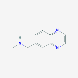 molecular formula C10H11N3 B1345061 N-Methyl-1-quinoxalin-6-ylmethanamine CAS No. 179873-39-3
