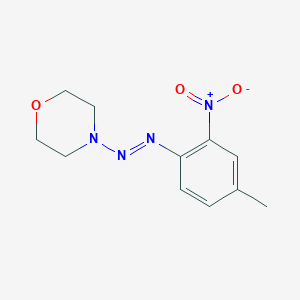 molecular formula C11H14N4O3 B1345062 4-[(4-Methyl-2-nitrophenyl)azo]-morpholine CAS No. 883545-66-2