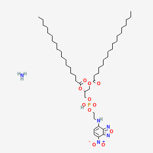 molecular formula C47H86N5O11P B13450649 azane;[(2R)-3-[hydroxy-[2-[(4-nitro-2,1,3-benzoxadiazol-7-yl)amino]ethoxy]phosphoryl]oxy-2-octadecanoyloxypropyl] octadecanoate 