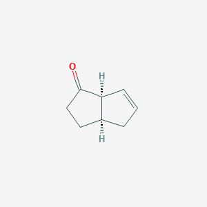 molecular formula C8H10O B13450674 rac-(3aR,6aR)-1,2,3,3a,4,6a-hexahydropentalen-1-one 
