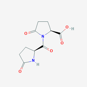 molecular formula C10H12N2O5 B13450717 1-L-Pyroglutamyl-L-pyroglutamic Acid 