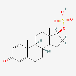 molecular formula C19H26O5S B13450736 Boldenone 17-Sulfate-d3 