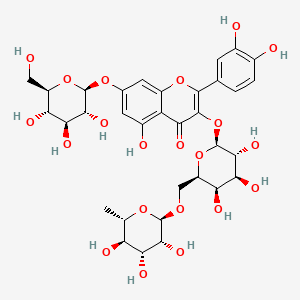 molecular formula C33H40O21 B13450760 Quercetin 3-O-robinoside-7-O-glucoside 