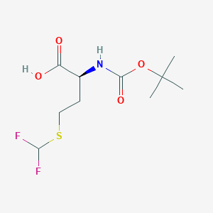 molecular formula C10H17F2NO4S B13450806 n-Tert-butoxycarbonyl-s-difluoromethylhomocysteine 