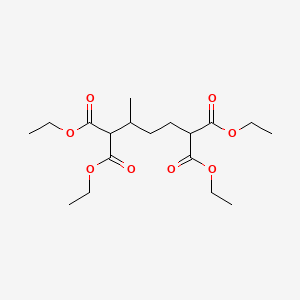 molecular formula C18H30O8 B13450824 1,2,6,7-Tetraethyl 3-Methylheptanetetracarboxylate 
