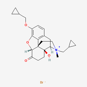 molecular formula C25H32BrNO4 B13450879 N-Methyl-O-methylcyclopropyl-Naltrexone Bromide 